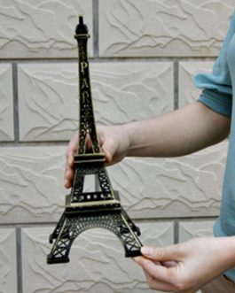 Romantic Retro Metal Eiffel Tower Statue